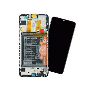 LCD Дисплей + батерия + рамка Huawei P Smart 2019 BLACK POT-LX1 02352JEY SERVICE PACK