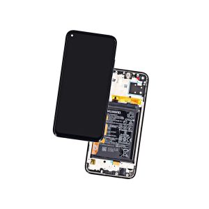 LCD Дисплей + батерия + рамка Huawei P40 Lite BLACK JNY-LX1 02353KFU SERVICE PACK