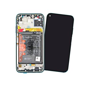 LCD Дисплей + батерия + рамка Huawei P40 Lite GREEN JNY-LX1 02353KFA SERVICE PACK