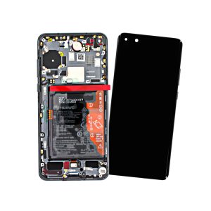 LCD Дисплей + батерия + рамка Huawei P40 Black 02353MFA SERVICE PACK