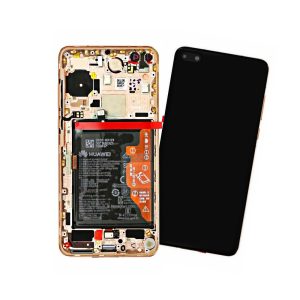 LCD Дисплей + батерия + рамка Huawei P40 Gold 02353MFV SERVICE PACK
