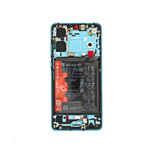 LCD Дисплей + батерия + рамка Huawei P30 Pro Aurora Blue 02354NAP