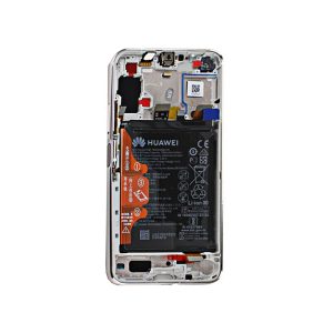 LCD Дисплей + батерия + рамка Huawei Honor 20 PRO White/Silver 02352VKN SERVICE PACK