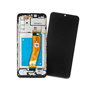LCD SAMSUNG SM-A025F/E025F (A02s/F02s 2020) BLACK WITH FRAME NO EU CODE
